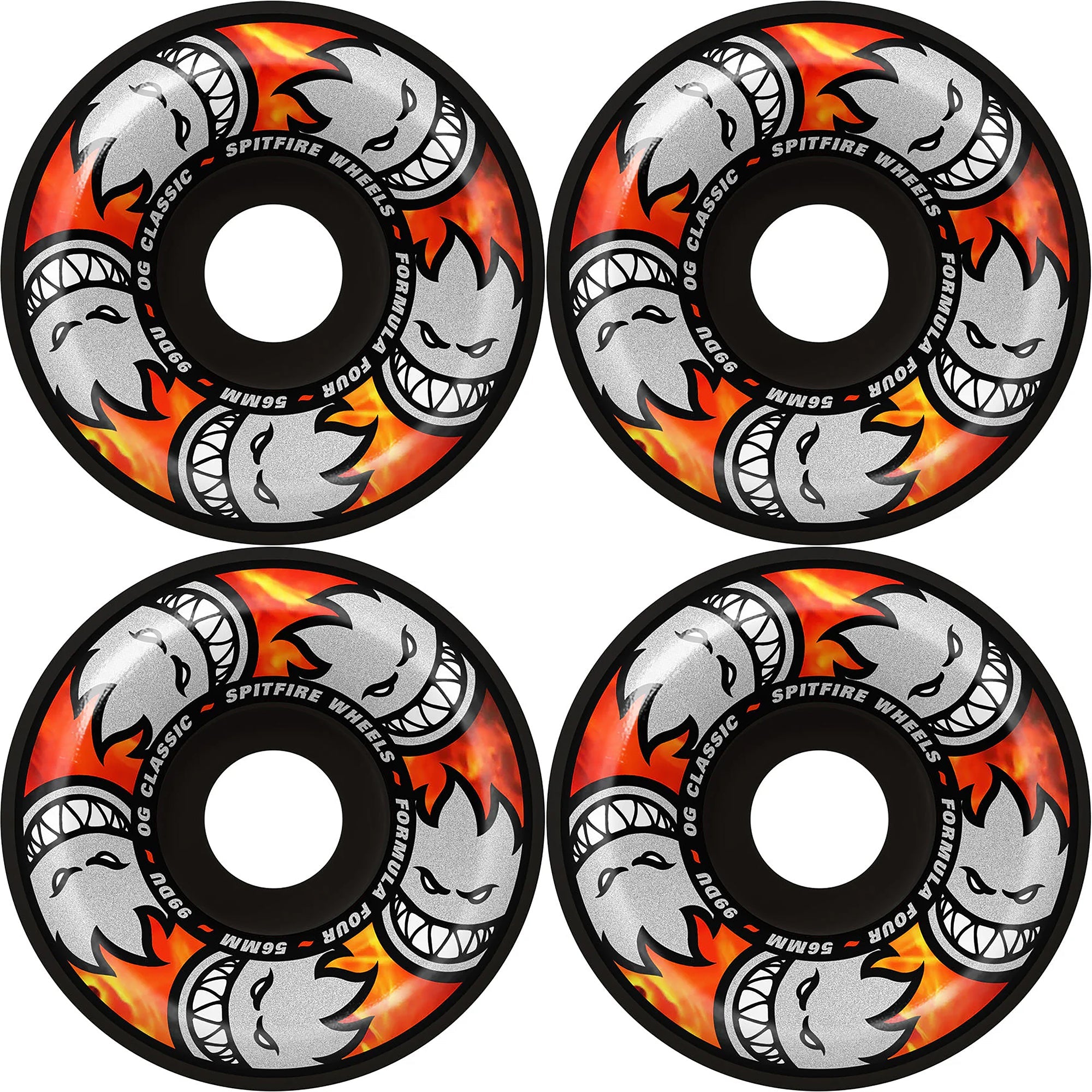 SPITFIRE フォーマル4 ウィールOGクラシック56mm 99A Spitfire Wheels Formula Four Multiball OG Classic - 99A - 56mm