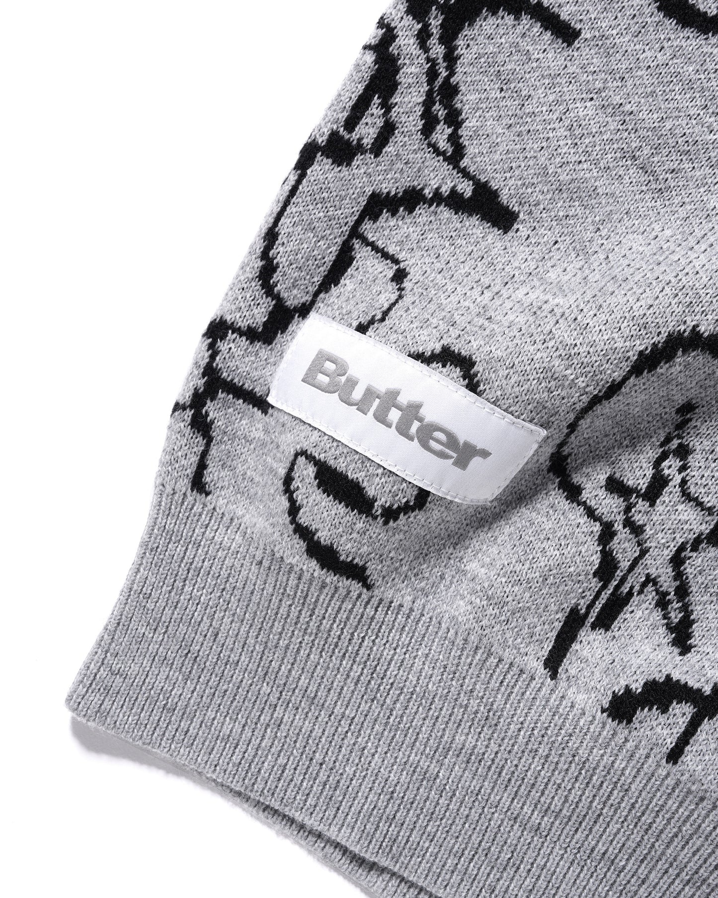 Spray Knit Sweater - Grey