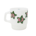 Stars Milk Glass - White