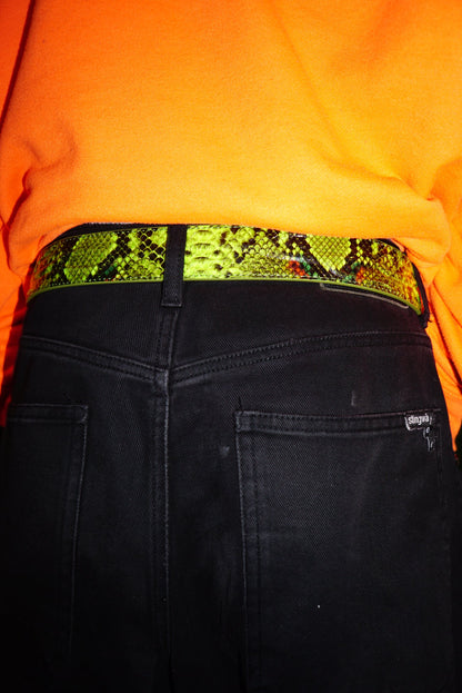 Vein Belt - Green Snake