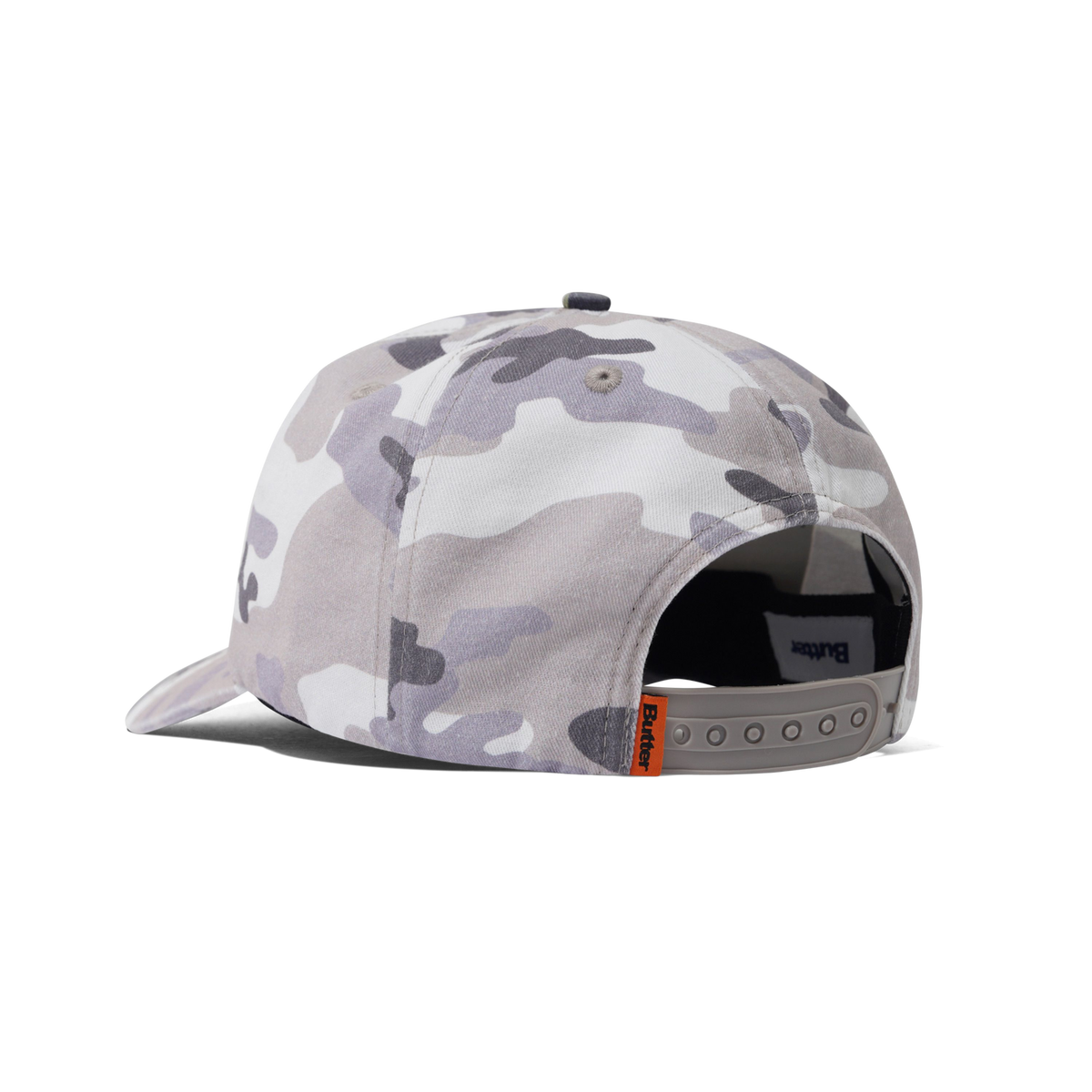 Stretch 5 Panel Cap - Washed Snow Camo
