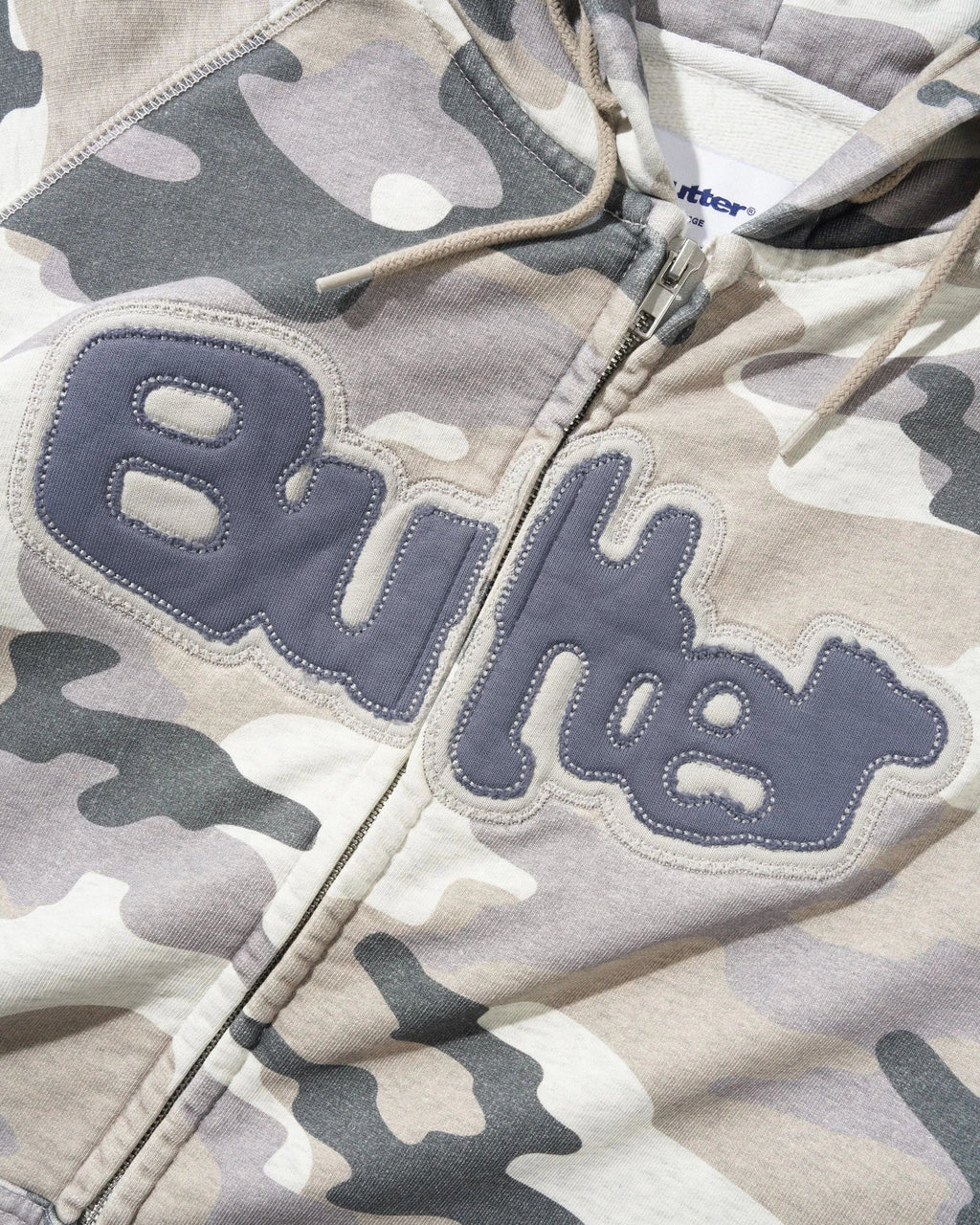 Stretch Zip-Thru Hood - Snow Camo