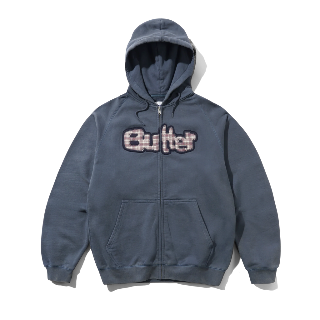 Stretch Zip-Thru Hood - Washed Navy