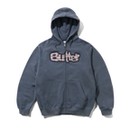 Stretch Zip-Thru Hood - Washed Navy