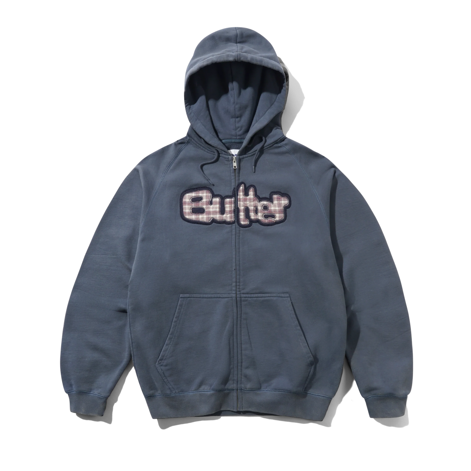 Stretch Zip-Thru Hood - Washed Navy