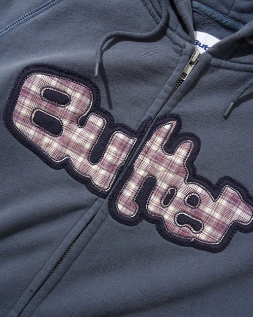Stretch Zip-Thru Hood - Washed Navy
