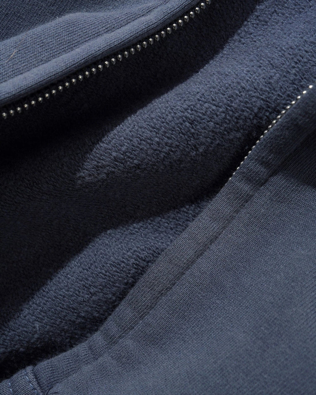 Stretch Zip-Thru Hood - Washed Navy