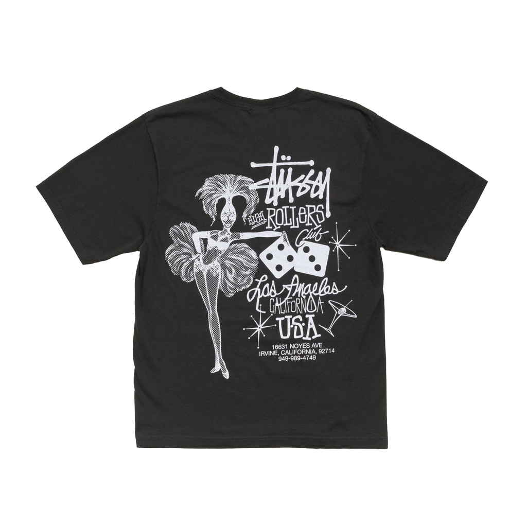 High Rollers Pig. Dyed Tee - Faded Black