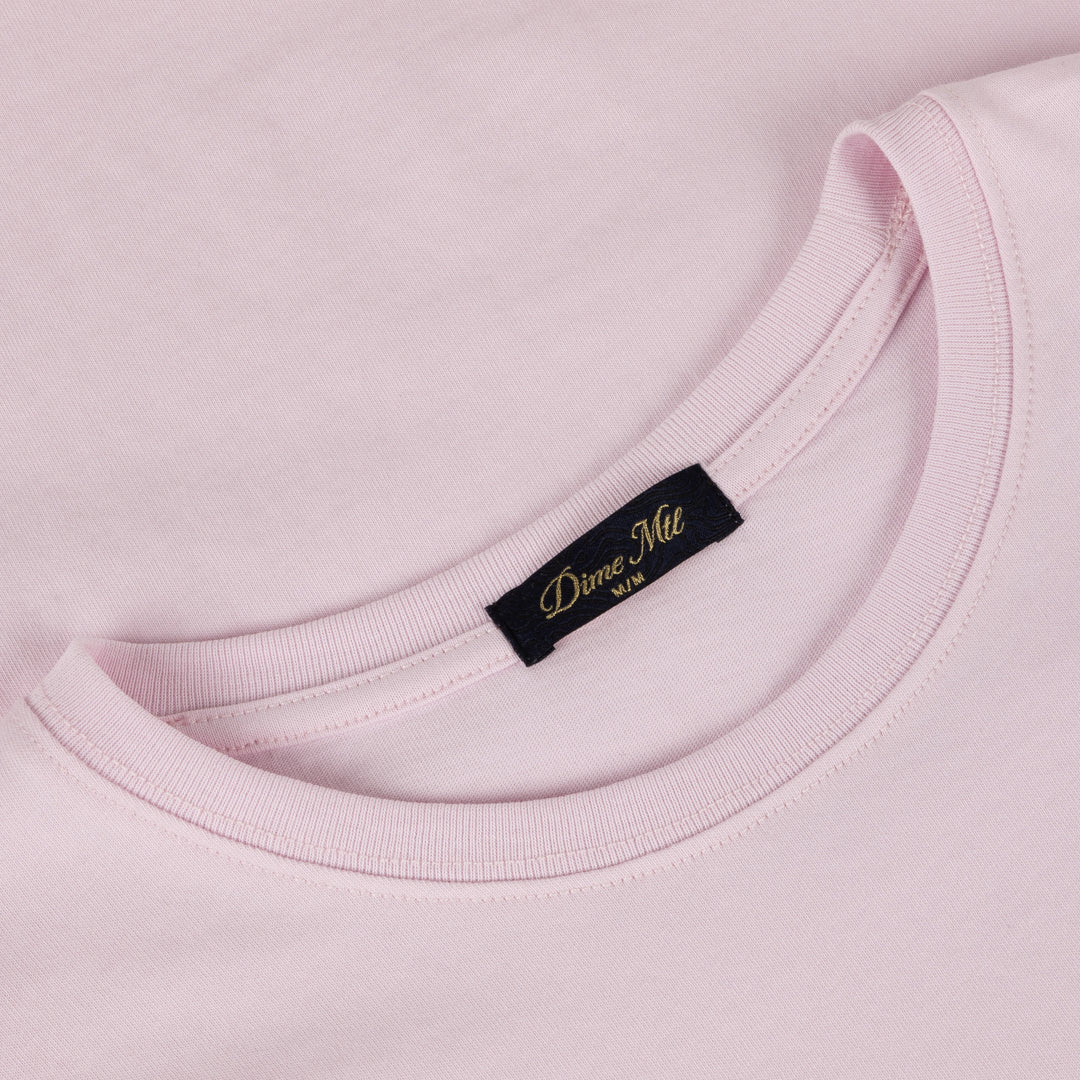 Cursive Smashed Tee - Light Pink