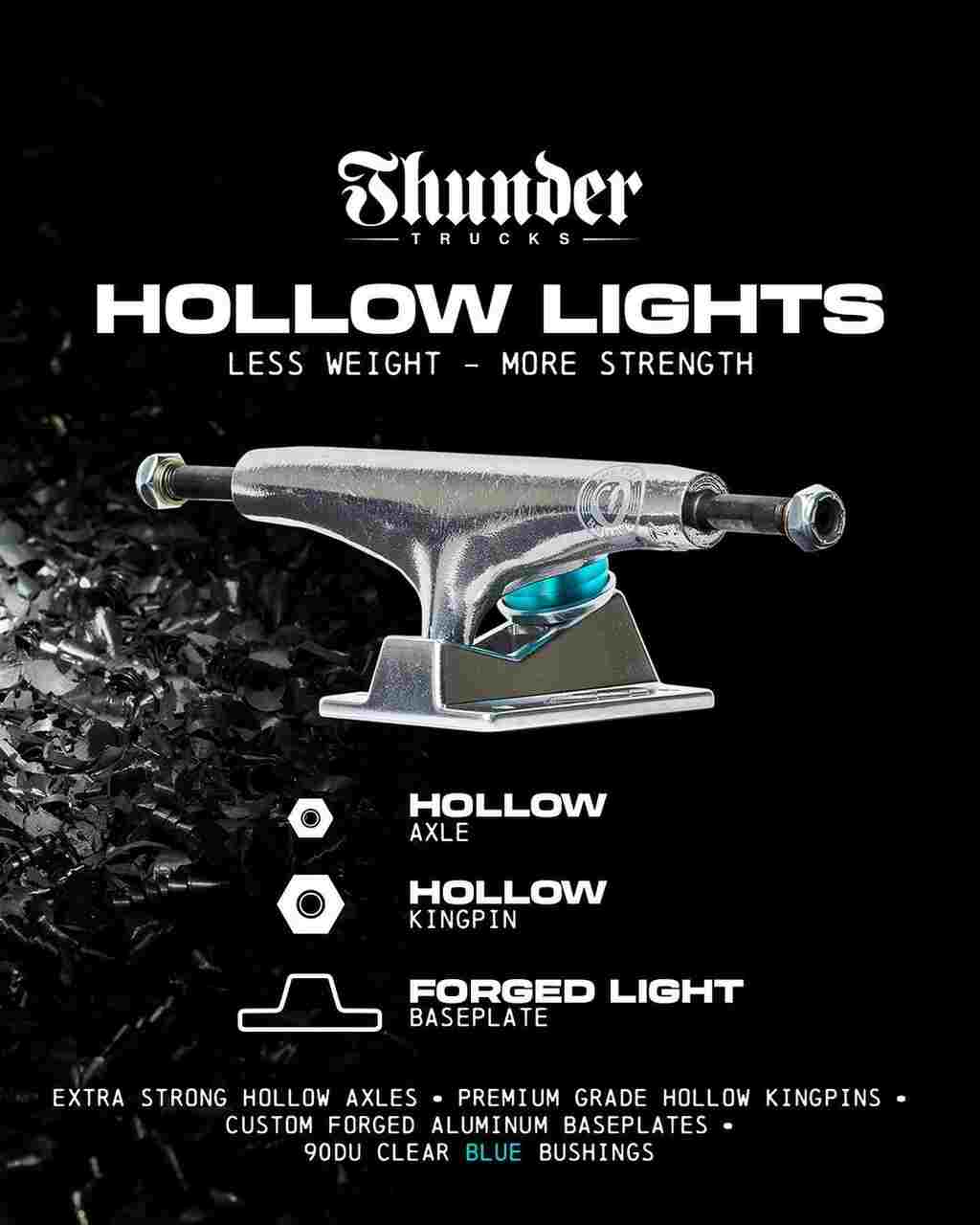 Hollow Lights II "Nights" Trucks - Black (Pair)