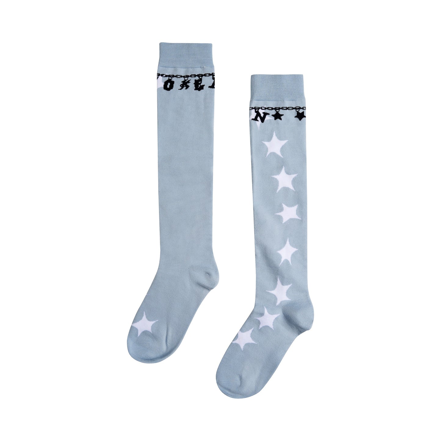 Charms Knee High Socks - Light Blue