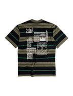 Fences Tee - Green Striped
