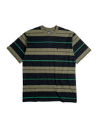 Fences Tee - Green Striped