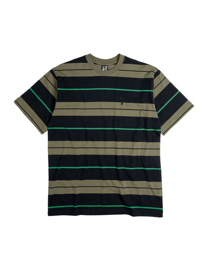 Fences Tee - Green Striped