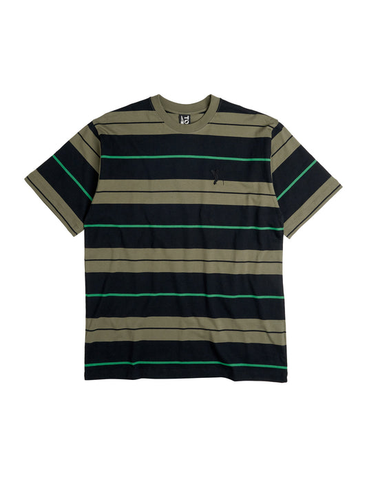 Fences Tee - Green Striped