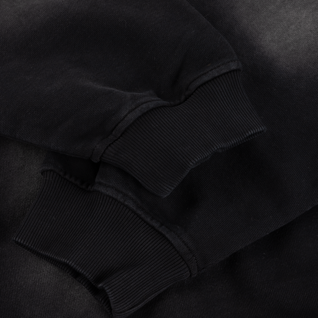 Faded Fleece Bomber - Black