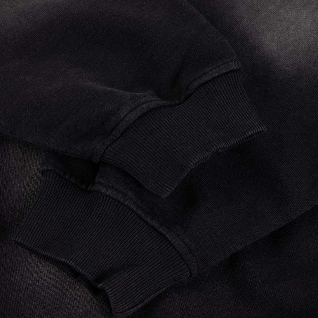 Faded Fleece Bomber - Black