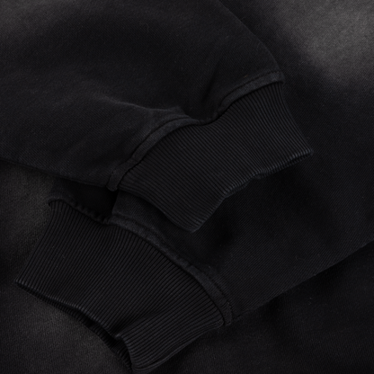 Faded Fleece Bomber - Black