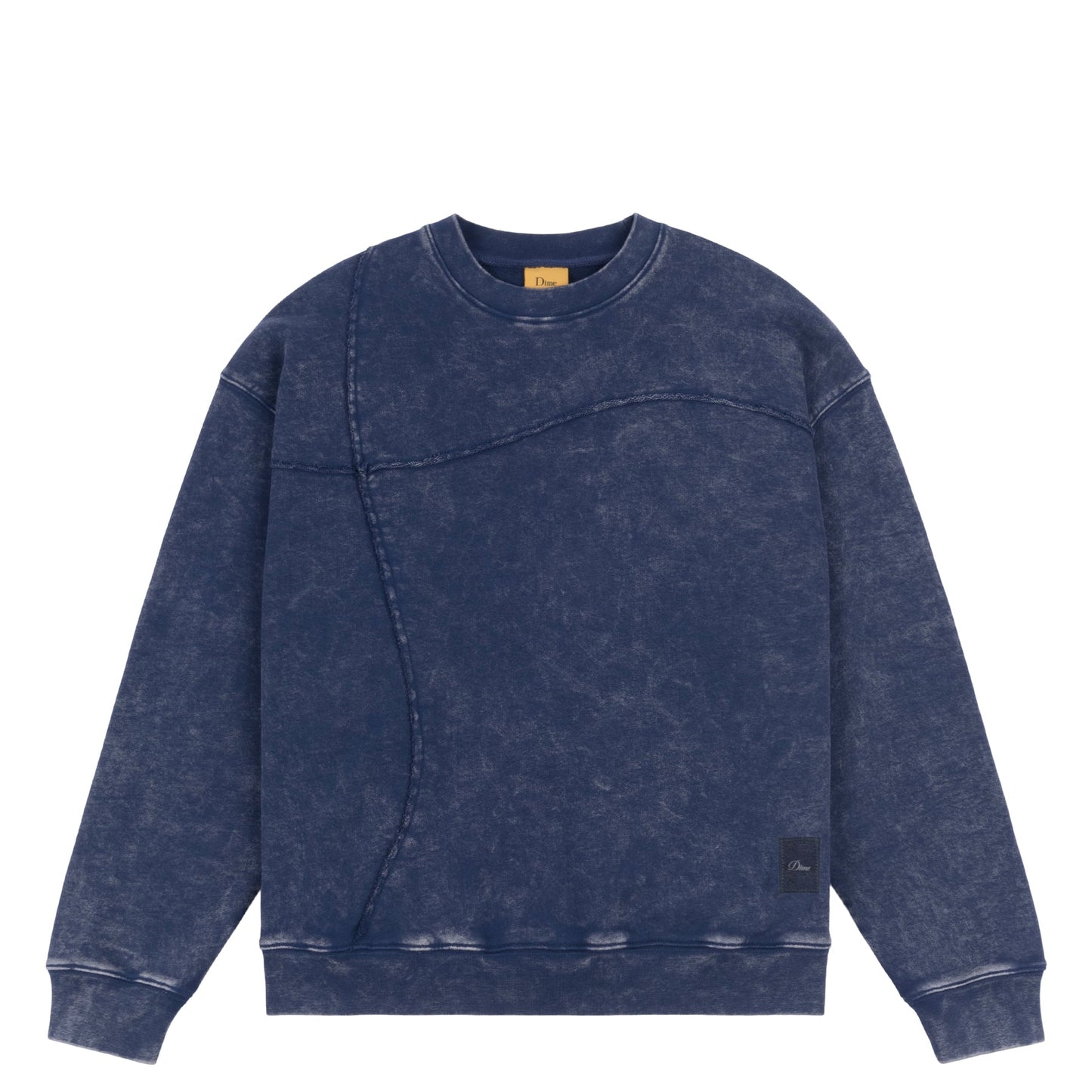 Reverse Stitch Crewneck - Washed Navy