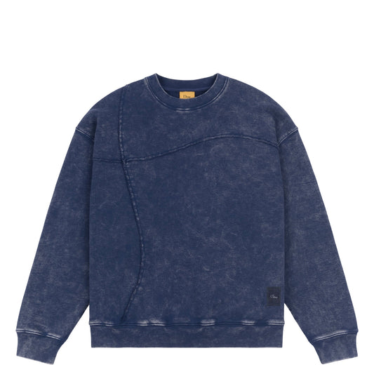 Reverse Stitch Crewneck - Washed Navy