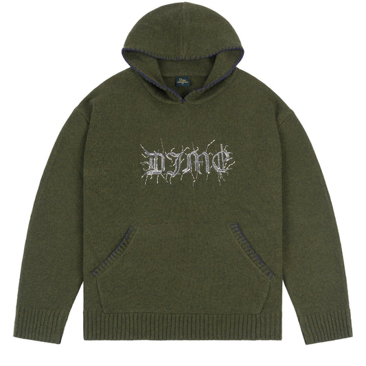 Hardcore Wool Hoodie - Army Green