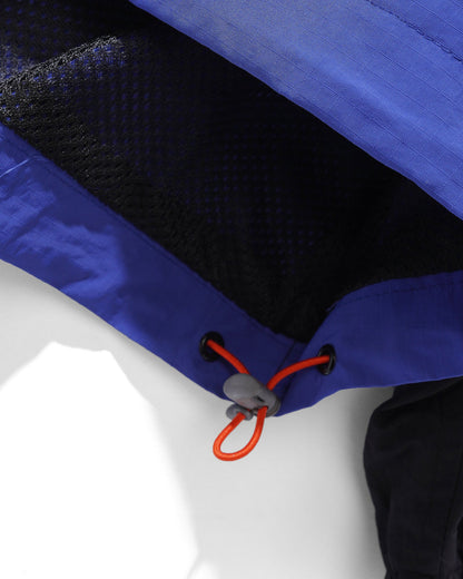Terrain Anorak Jacket - Black / Royal Blue