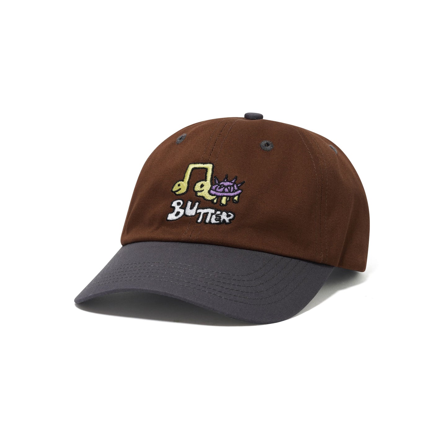 Turtle 6 Panel Cap - Walnut / Steel