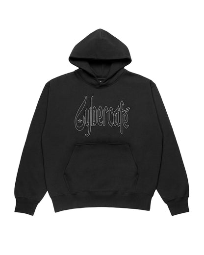 AZ Lettering Hoodie - Washed Black