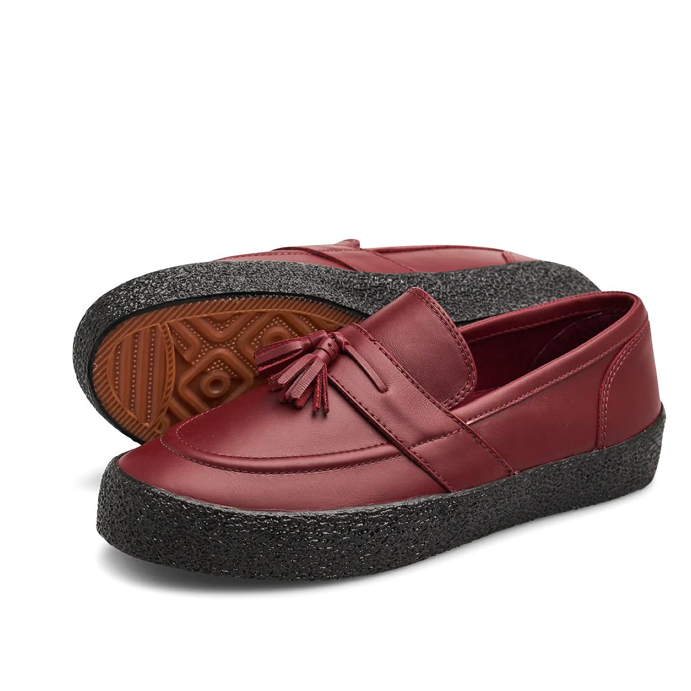 VM005 Loafer Leather - Oxblood Red / Black