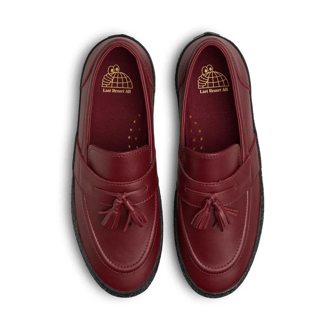 VM005 Loafer Leather - Oxblood Red / Black