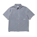 Vertical Stripe S/S Shirt - Stone Blue
