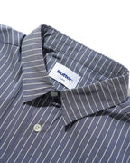 Vertical Stripe S/S Shirt - Stone Blue