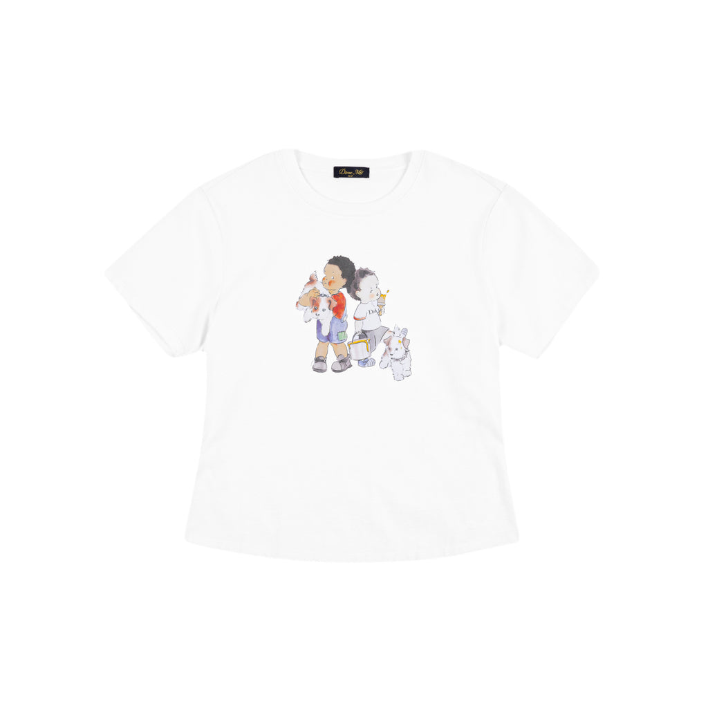 Besties Baby Tee - White
