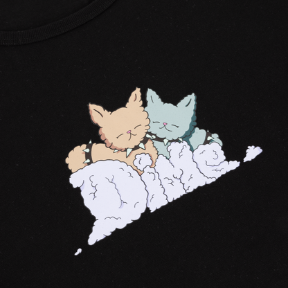 Fluff Baby Tee - Black