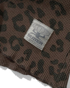 Waffle L/S Top - Leopard