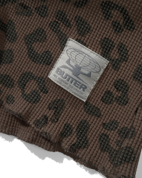 Waffle L/S Top - Leopard