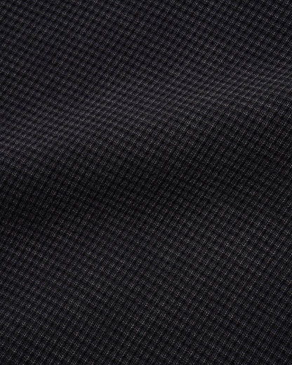 Waffle Zip-Thru Hood - Black Overdye