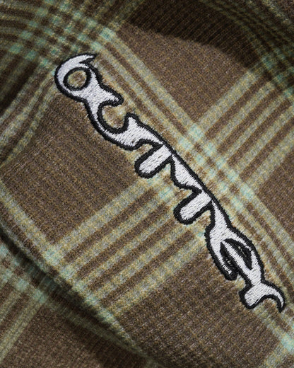 Waffle Zip-Thru Hood - Plaid