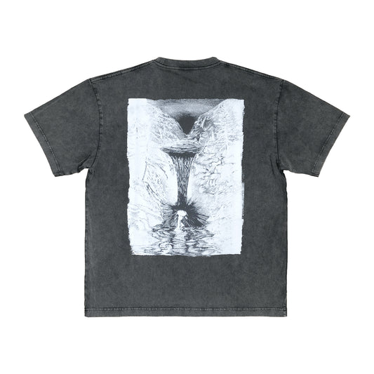 Waterfall Tee - Washed Black
