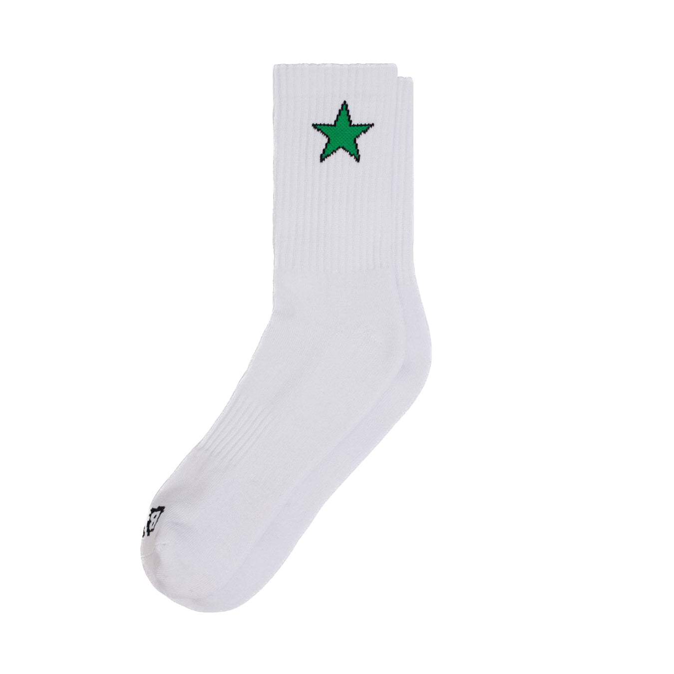 Star Socks - White / Green