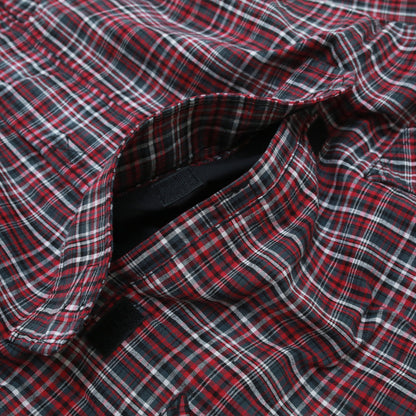 Plaid Pullover - Black / Red