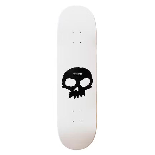 GITD Single Skull R7 Deck - White