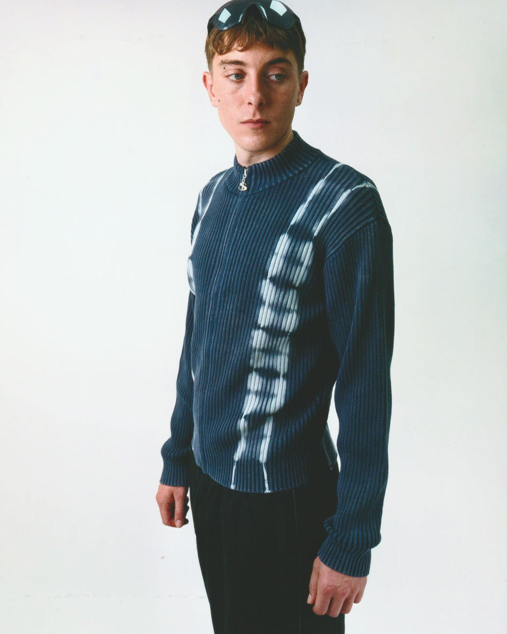 Tiedye Full Zip - Navy
