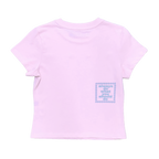 He@rt Baby Tee - Pink / Silver