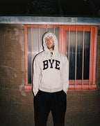 Bye Zip-Up Hoodie - Grey