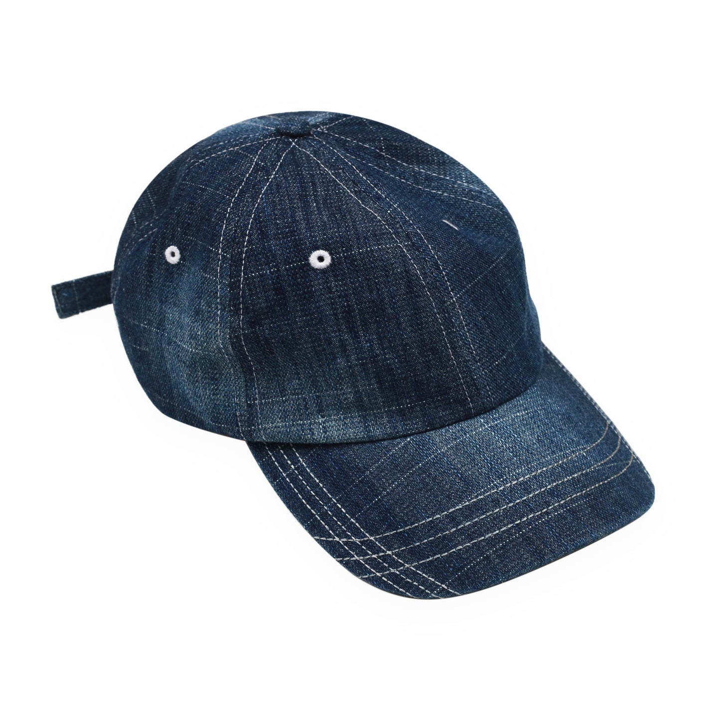 Faded Slub Denim Cap - Washed Blue