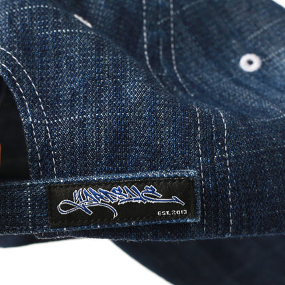 Faded Slub Denim Cap - Washed Blue