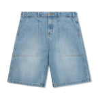 Patch Pocket Denim Shorts - Faded Blue
