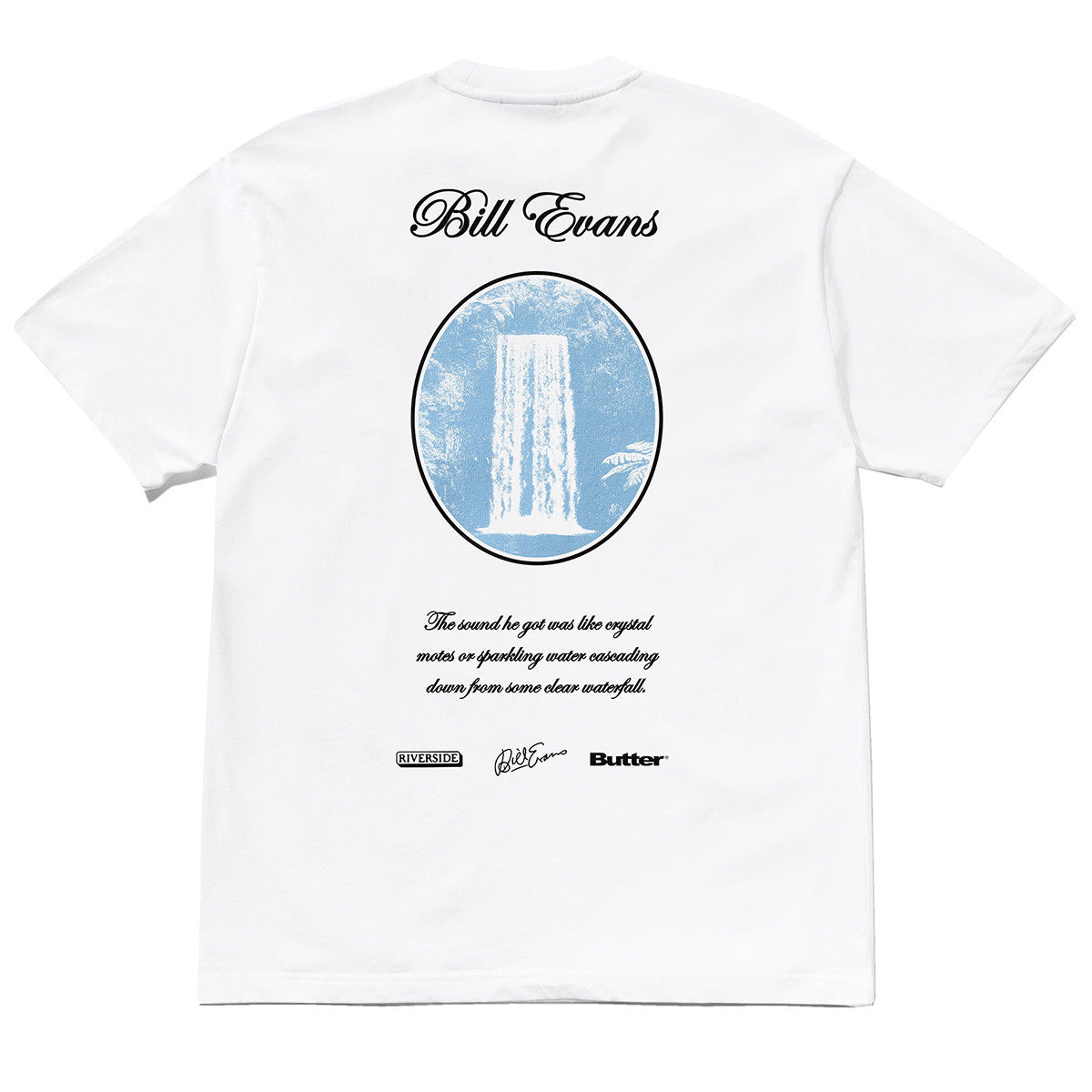 Butter® x Bill Evans Crystal Notes Tee - White