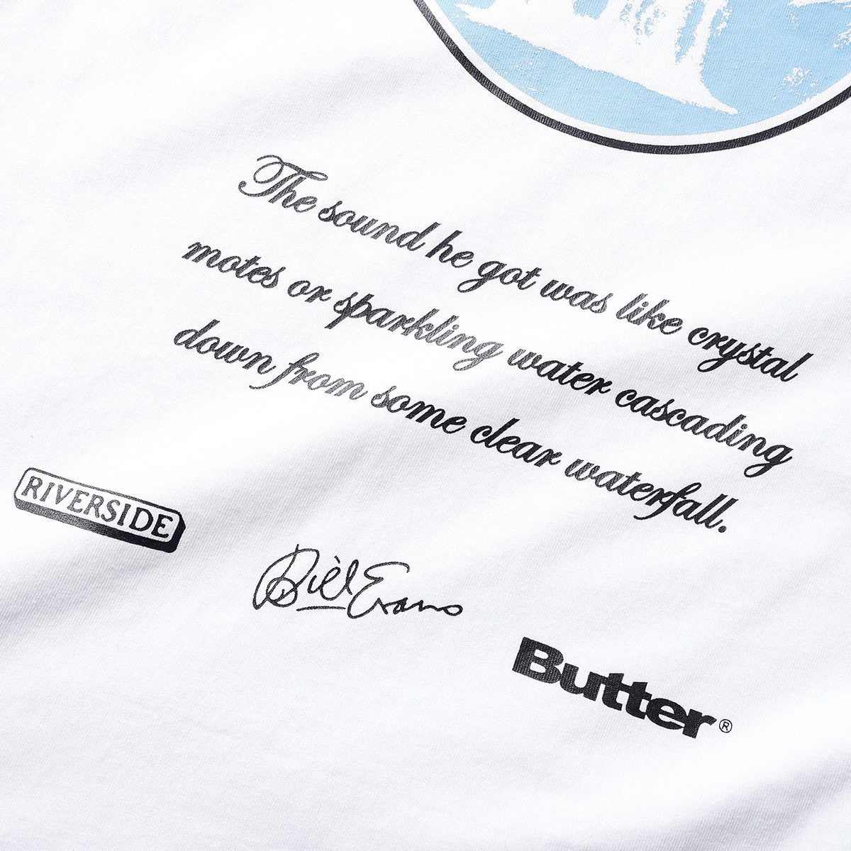 Butter® x Bill Evans Crystal Notes Tee - White
